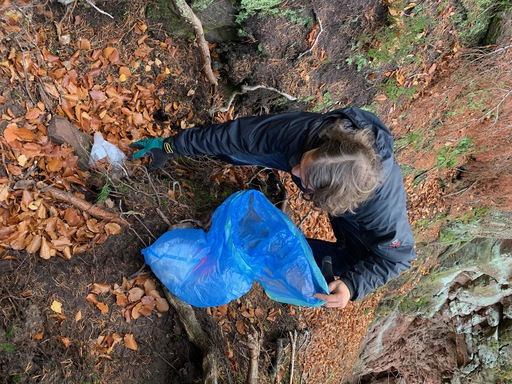 Aktiv beim Dreck Weg Tag